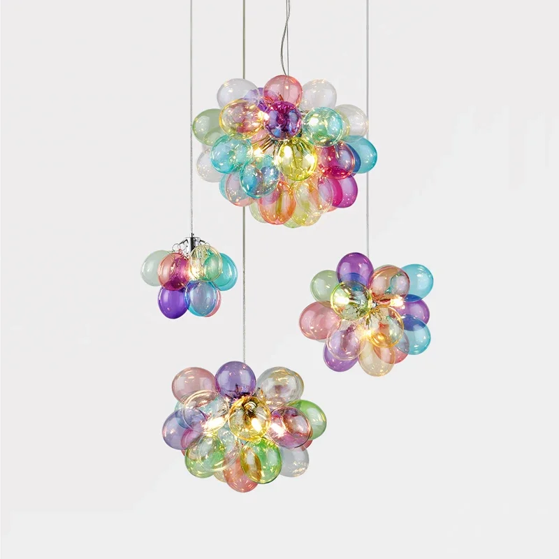 Baby Nursery Chandelier - الملونة الحديثة الديكور فقاعة الثريا غرفة