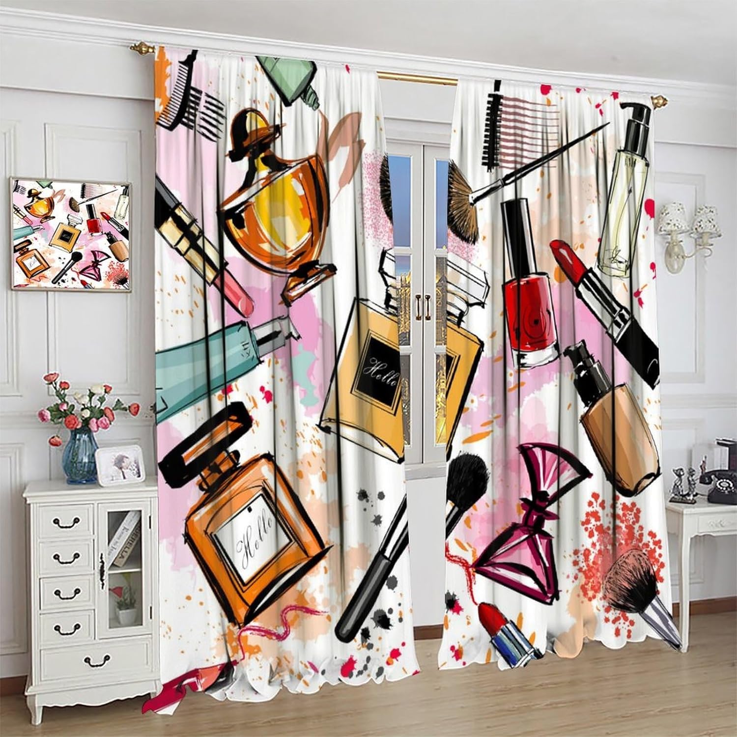 Blackout Curtain Nursery - أزياء الفتيات ستائر التعتيم امرأة أحمر