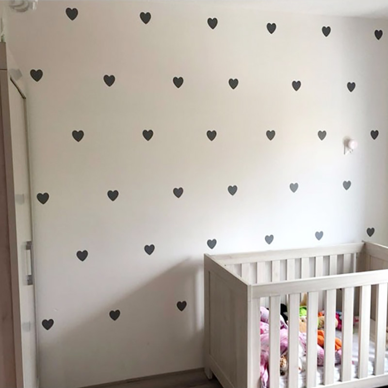 Baby Nursery Girl Room - القلب غرفة الطفل ملصقات الزخرفية فتاة