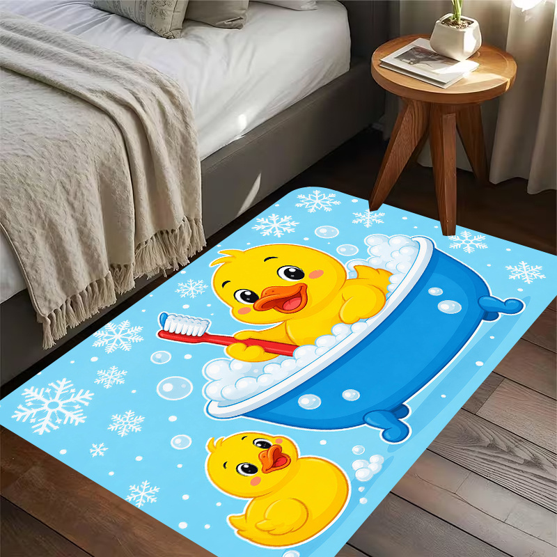Baby Nursery Mat - سجادة حمام على شكل بطة صفراء