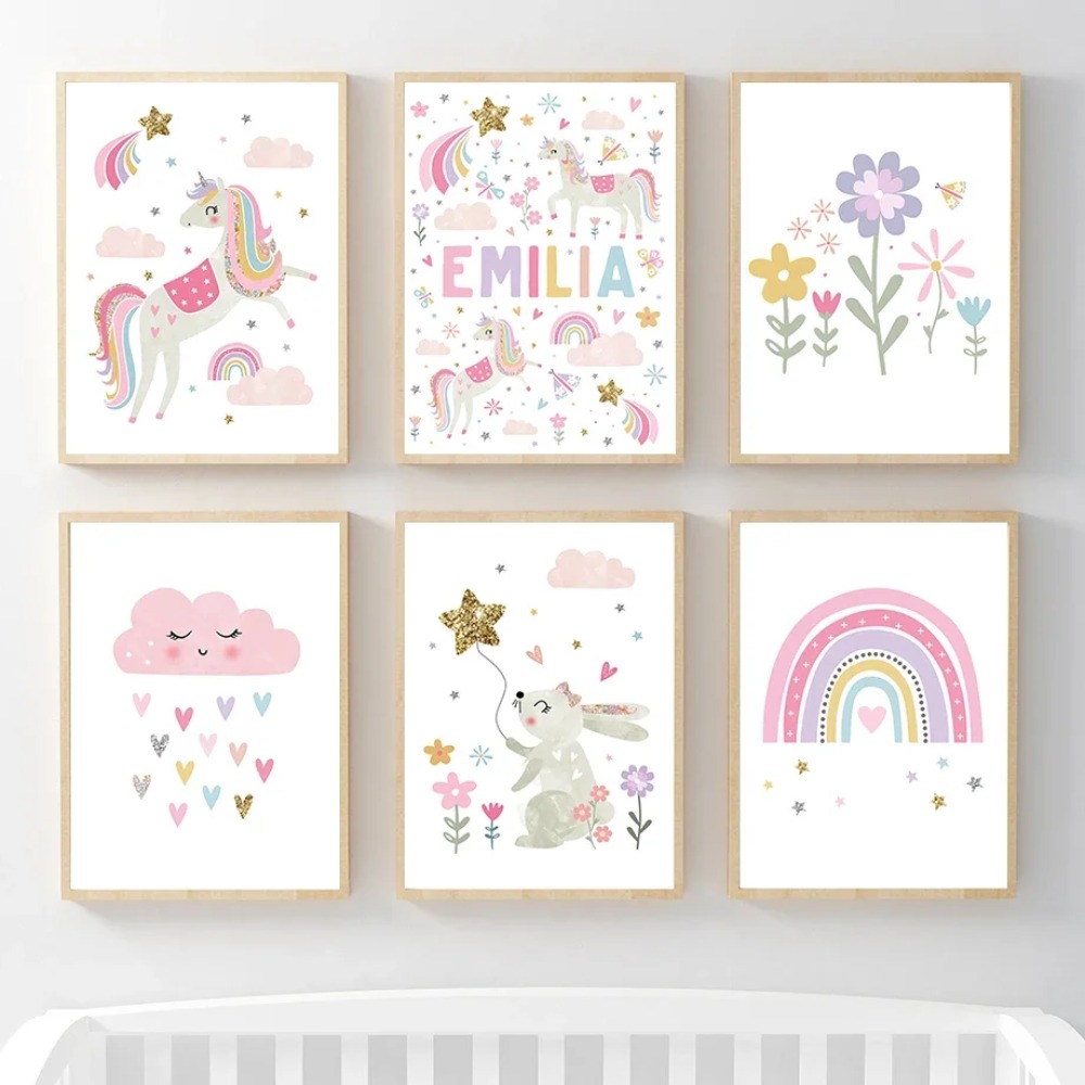 Baby Nursery Paintings - لوحة فنية جدارية لغرفة الأطفال بتصميم