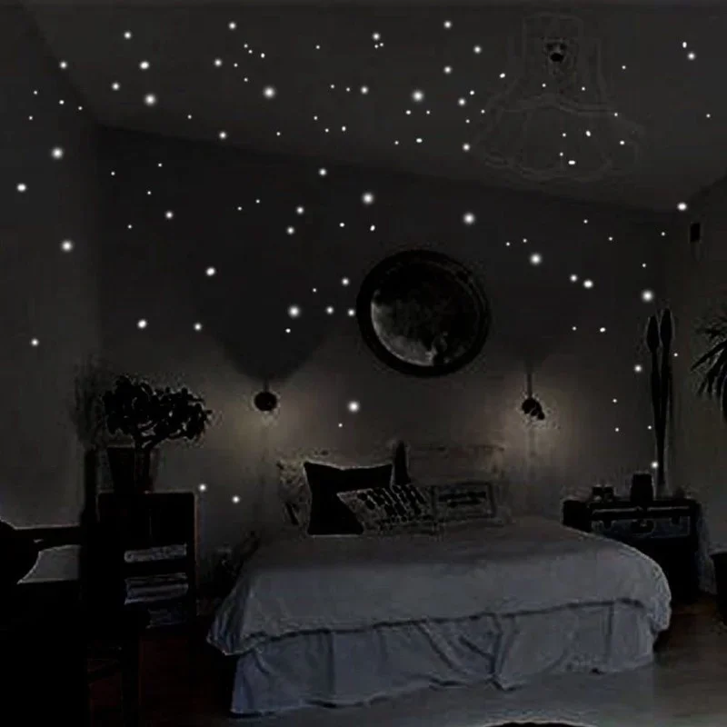 Wall Decal Nursery - ملصقات جدارية مضيئة لغرف الأطفال ،