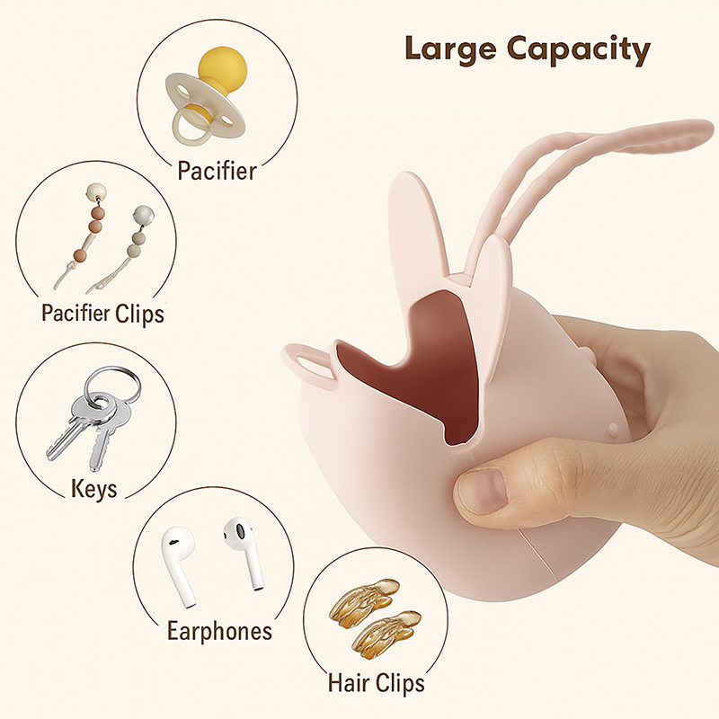1 قطعة حافظة حامل لهاية سيليكو - مراجعة Pacifier Sterilizer Case وسعره