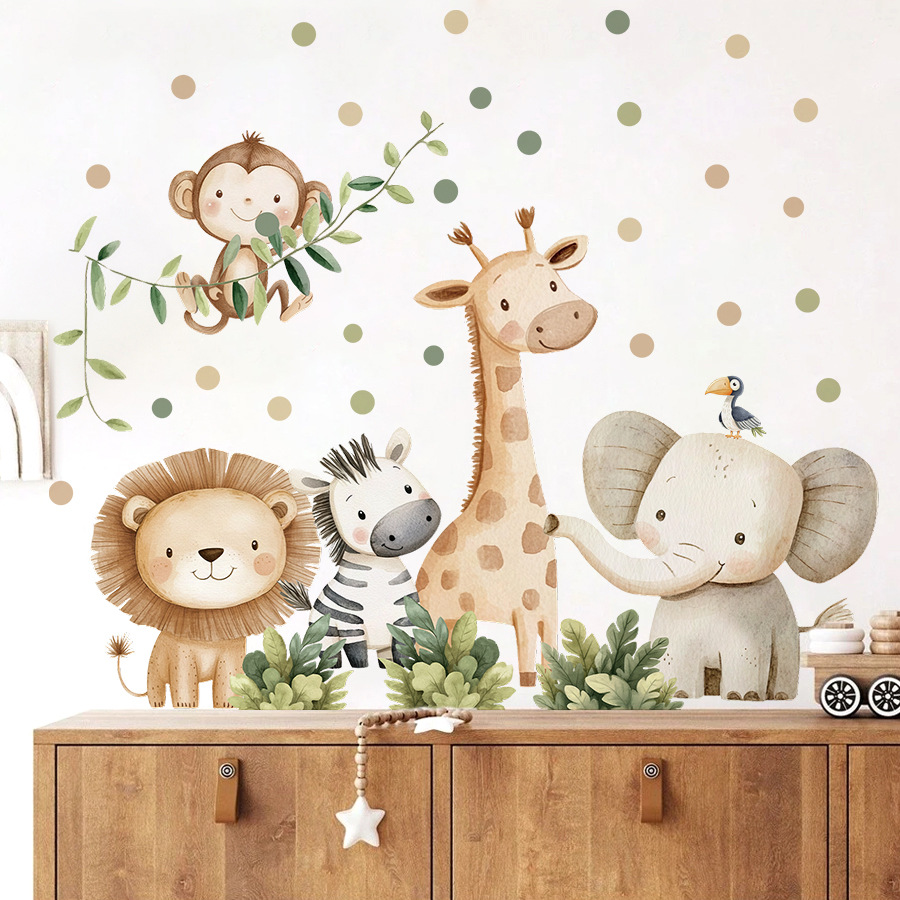 بوهو غابة الحيوانات ملصقات جدا - مراجعة Wall Decal Nursery وسعره