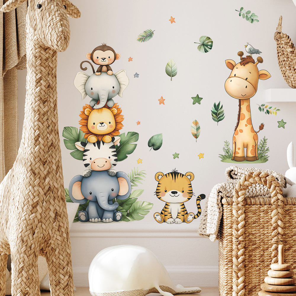 بوهو غابة الحيوانات ملصقات جدا - مراجعة Wall Decal Nursery وسعره