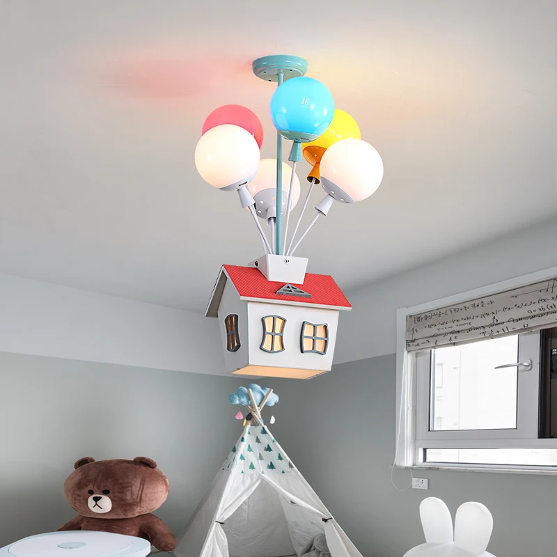 2026 بالون ملون منزل ثريا خشبي - مراجعة Baby Nursery Chandelier وسعره