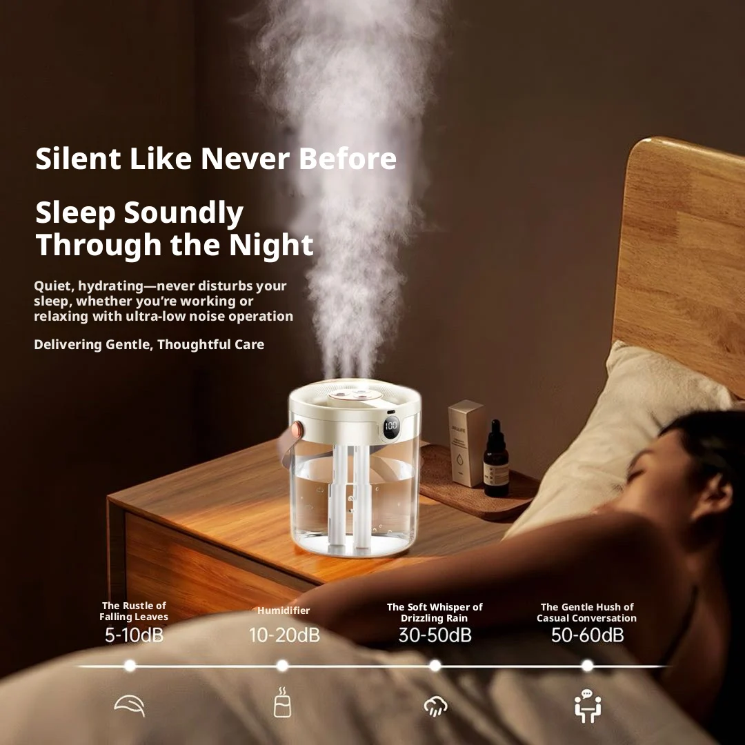 مرطب ثلاثي الرذاذ هادئ بحجم رذ - مراجعة Baby Nursery Humidifier وسعره