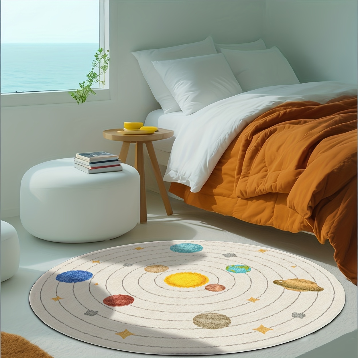 سجادة أرضية دائرية لطيفة بتصمي - مراجعة Baby Nursery Mat وسعره