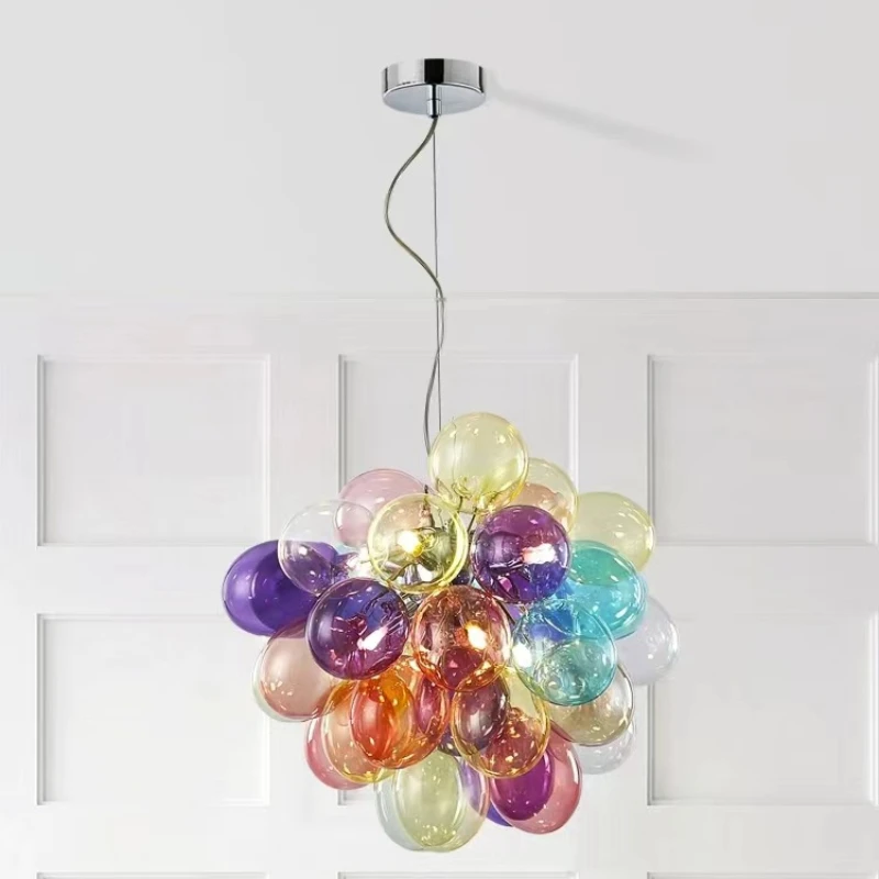 الملونة الحديثة الديكور فقاعة  - مراجعة Baby Nursery Chandelier وسعره