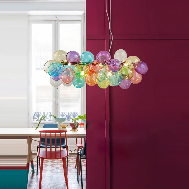 الملونة الحديثة الديكور فقاعة  - مراجعة Baby Nursery Chandelier وسعره