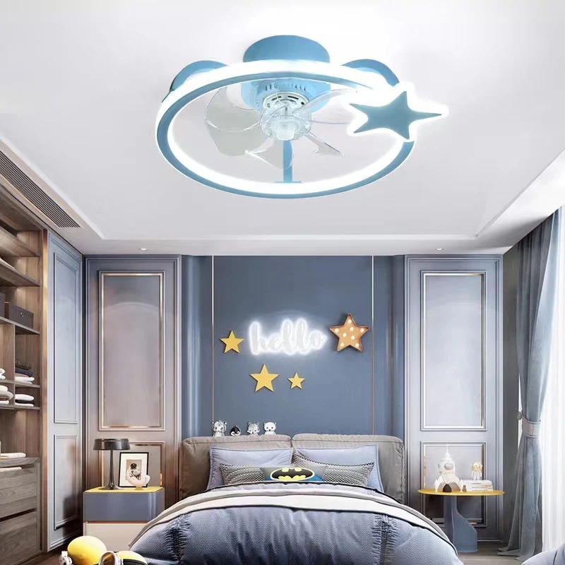 مصباح سقف بمروحة LED حديثة على - مراجعة Baby Nursery Chandelier وسعره