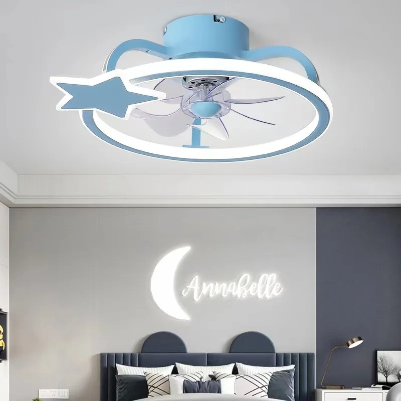 مصباح سقف بمروحة LED حديثة على - مراجعة Baby Nursery Chandelier وسعره