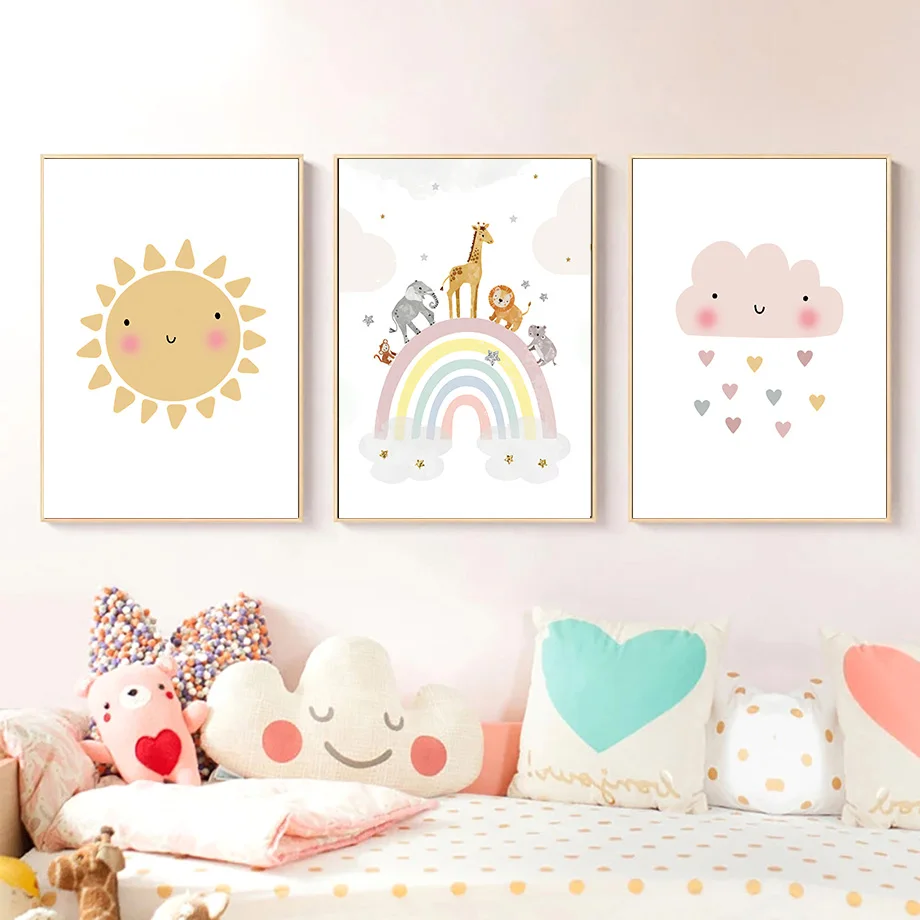 ملصقات وطباعات جدارية على الطر - مراجعة Baby Nursery Girl Room وسعره