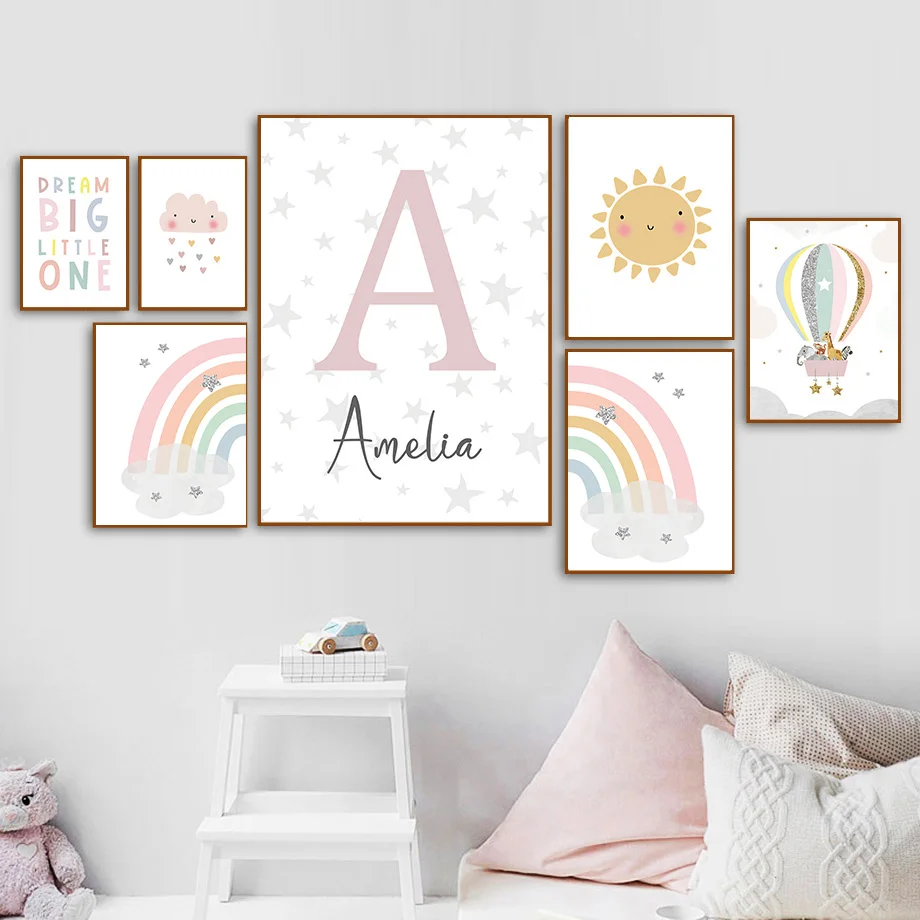 ملصقات وطباعات جدارية على الطر - مراجعة Baby Nursery Girl Room وسعره