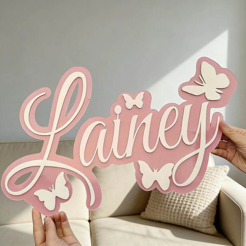 لوحة اسم الطفل المخصصة، تصميم  - مراجعة Baby Nursery Toy وسعره