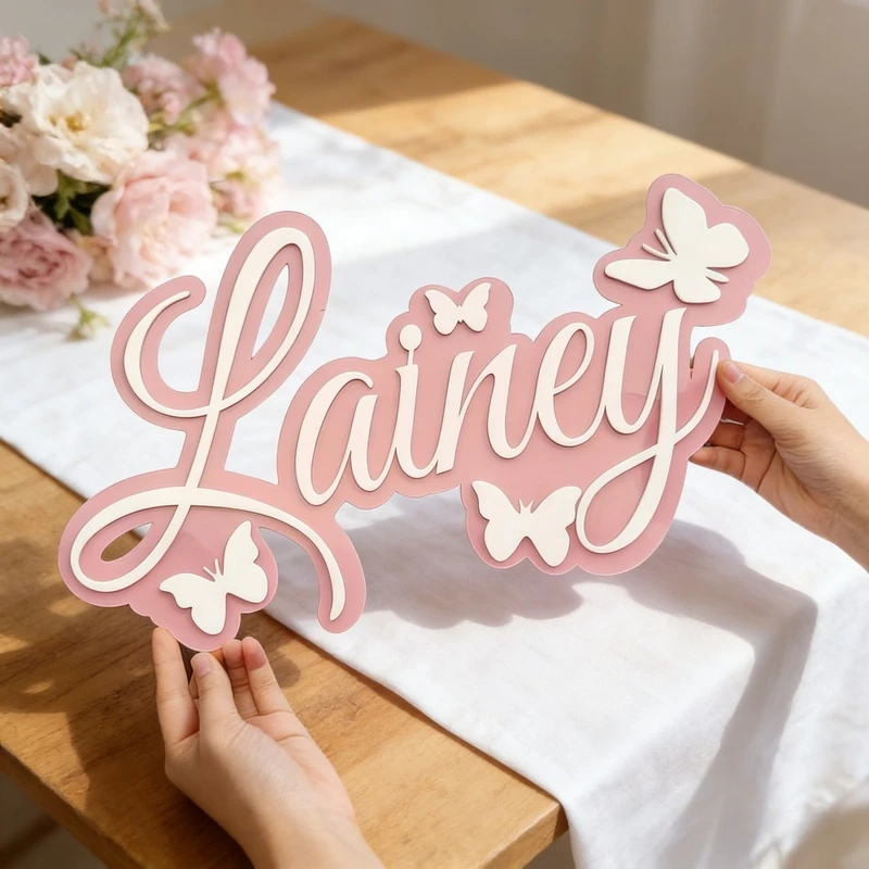 لوحة اسم الطفل المخصصة، تصميم  - مراجعة Baby Nursery Toy وسعره