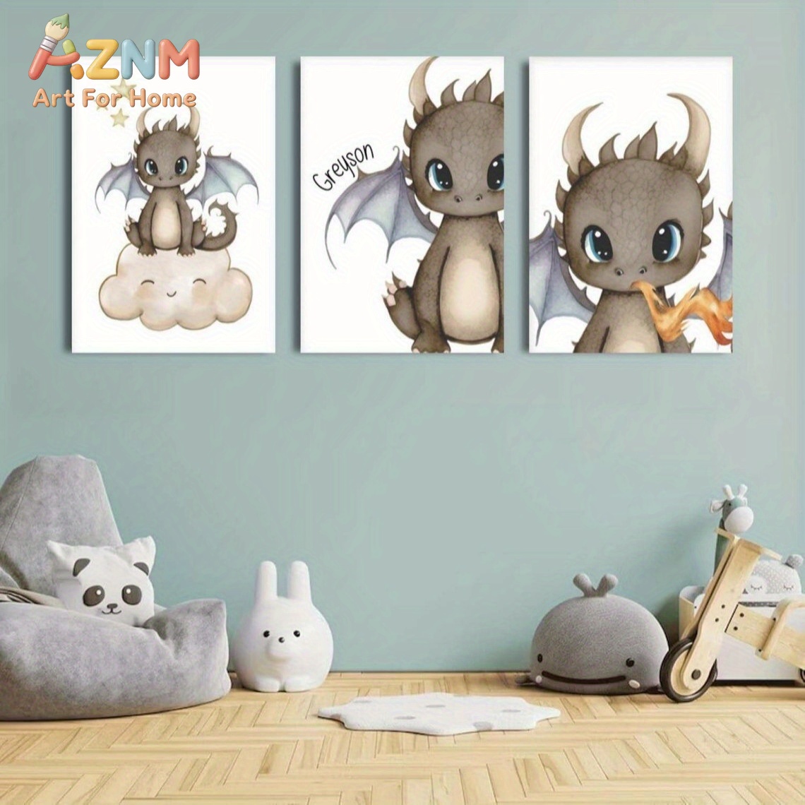 لوحة فنية جدارية قماشية من AZN - مراجعة Baby Nursery Paintings وسعره