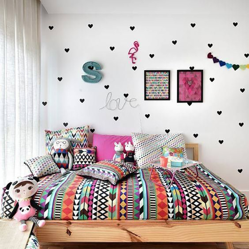 القلب غرفة الطفل ملصقات الزخرف - مراجعة Baby Nursery Girl Room وسعره