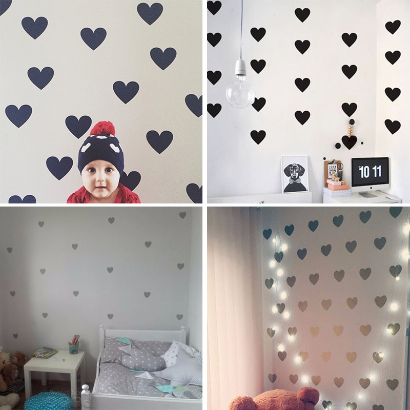 القلب غرفة الطفل ملصقات الزخرف - مراجعة Baby Nursery Girl Room وسعره