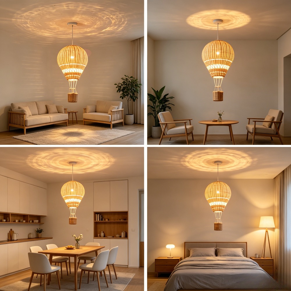 ثريا على شكل منطاد هوائي بإضاء - مراجعة Baby Nursery Chandelier وسعره