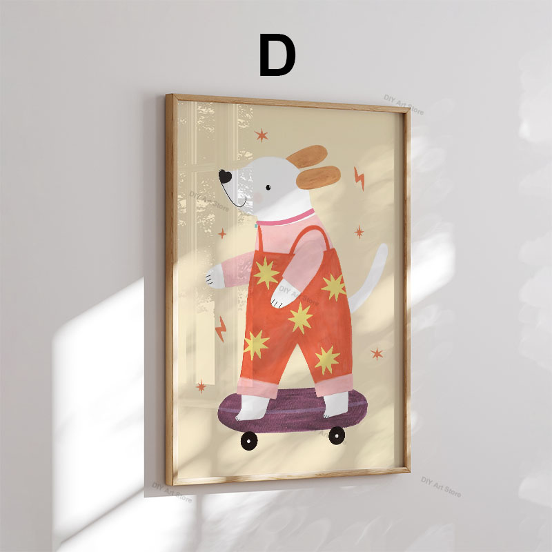 لوحات فنية جدارية كرتونية مضحك - مراجعة Baby Nursery Paintings وسعره