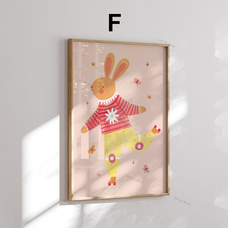 لوحات فنية جدارية كرتونية مضحك - مراجعة Baby Nursery Paintings وسعره