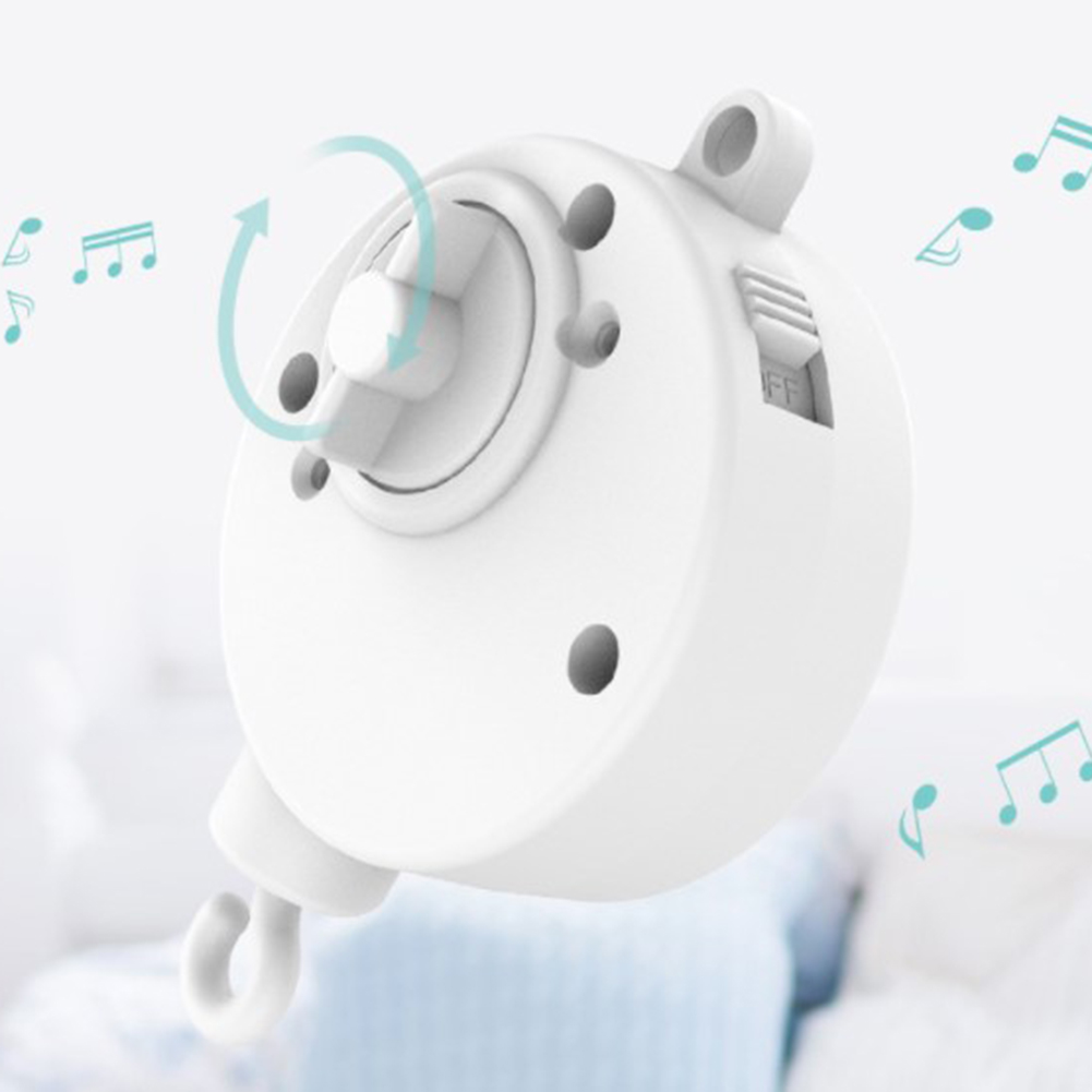 الرضع جرس الروتاري يختتم صندوق - مراجعة Crib Mobile Musical وسعره