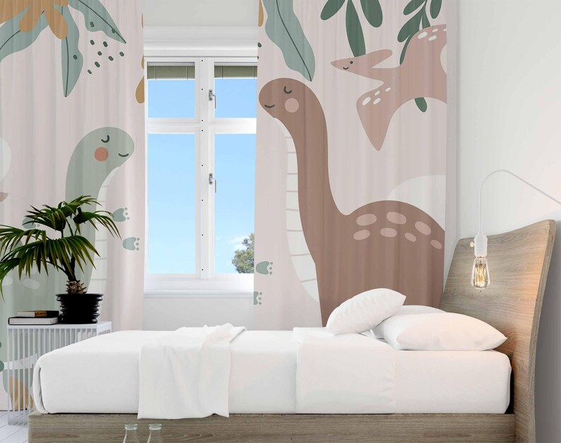 ديناصور الحضانة الستائر دينو ا - مراجعة Blackout Curtain Nursery وسعره