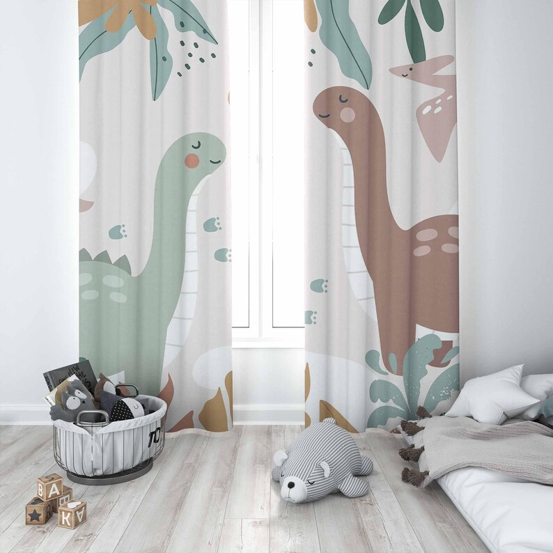 ديناصور الحضانة الستائر دينو ا - مراجعة Blackout Curtain Nursery وسعره