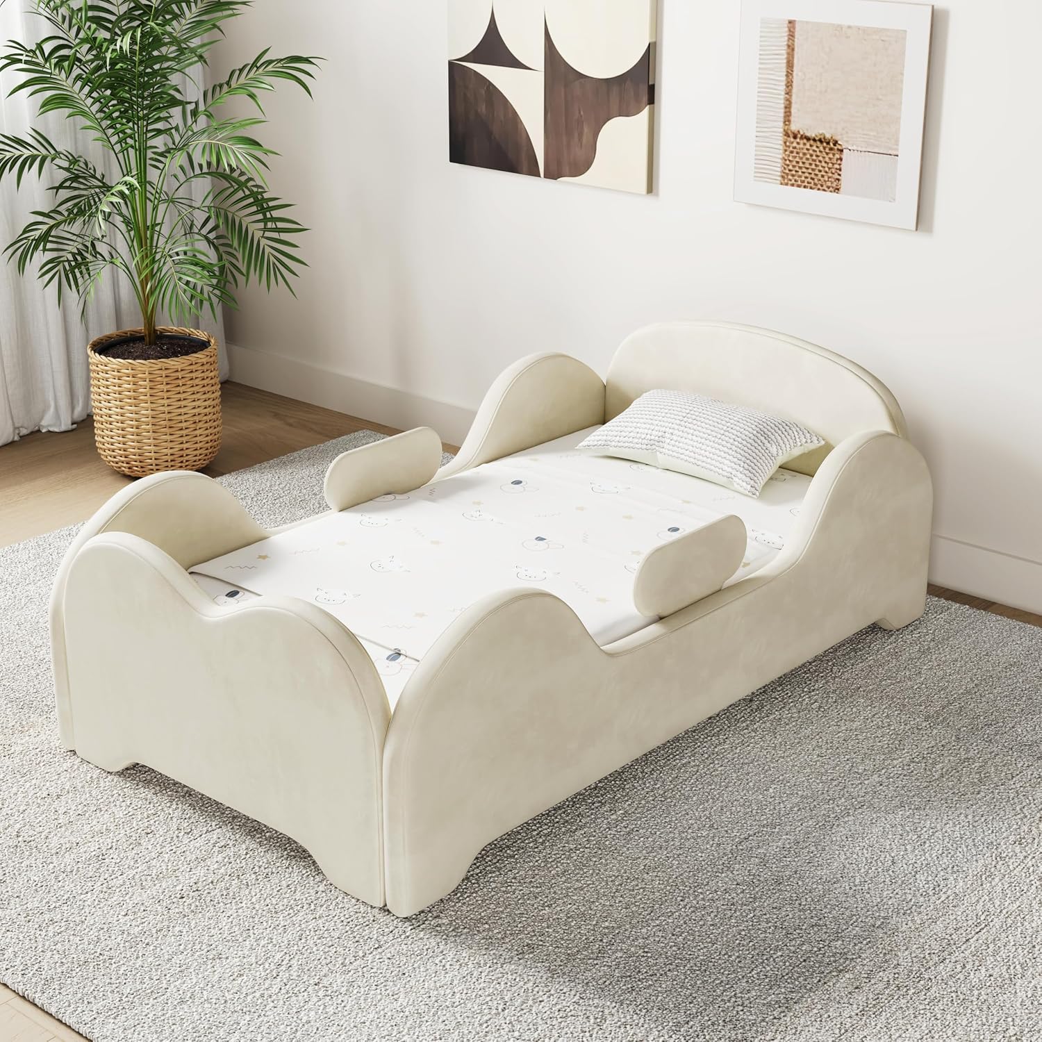 سرير أرضي للأطفال الصغار مع حا - مراجعة Bed Rail Toddler وسعره