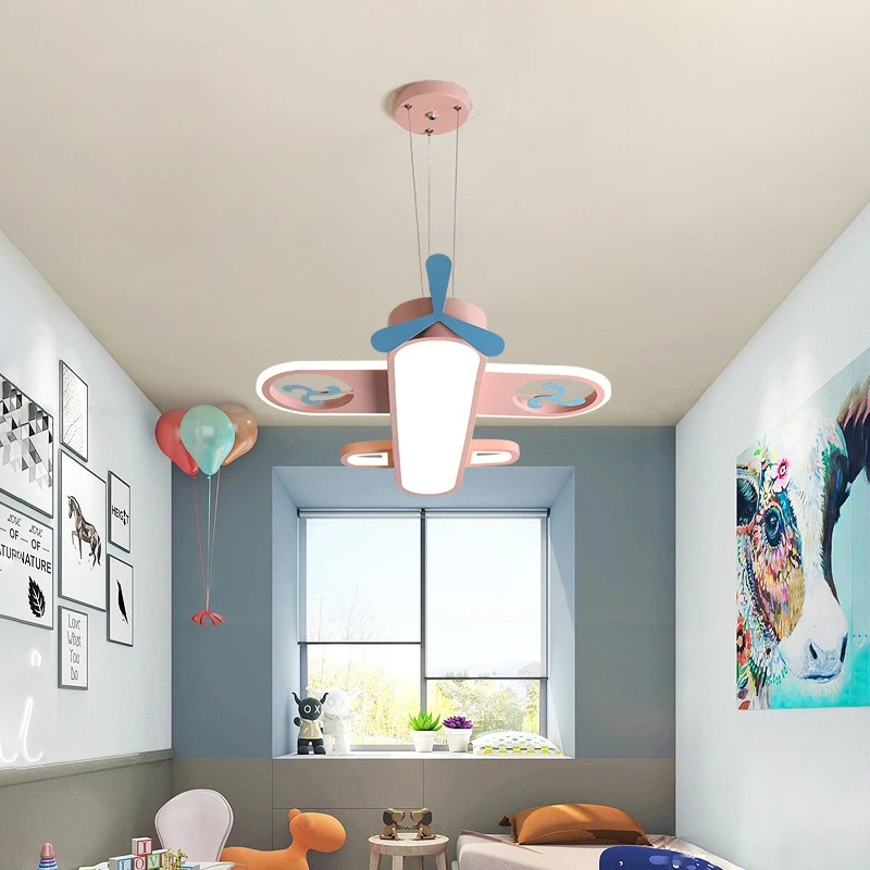 2025 الحديثة الوردي الأزرق الث - مراجعة Baby Nursery Chandelier وسعره
