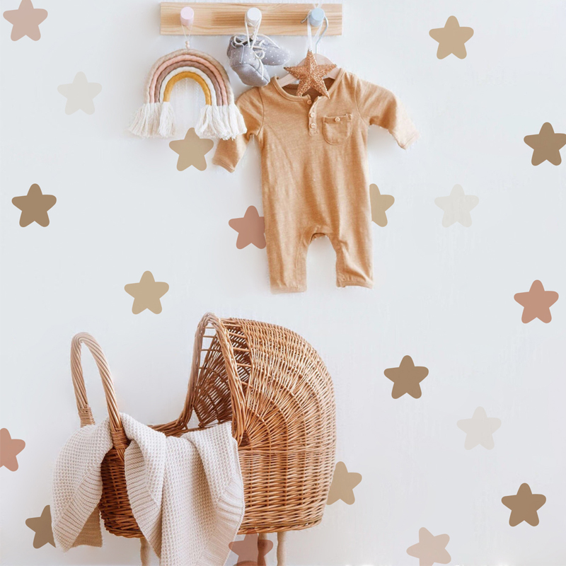 بوهو قوس قزح جدار الشارات البو - مراجعة Baby Nursery Labels وسعره