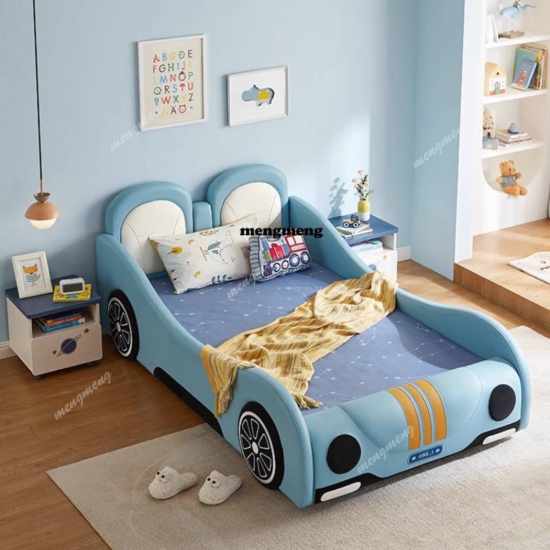 سرير أطفال على شكل سيارة مع حو - مراجعة Bed Rail Toddler وسعره