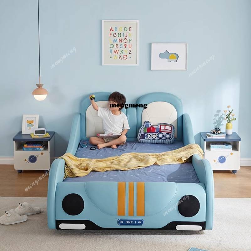 سرير أطفال على شكل سيارة مع حو - مراجعة Bed Rail Toddler وسعره