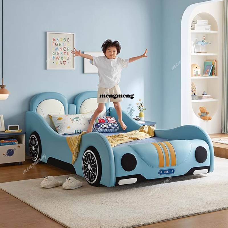 سرير أطفال على شكل سيارة مع حو - مراجعة Bed Rail Toddler وسعره