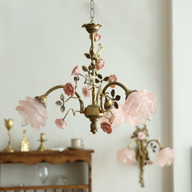 الفرنسية الوردي السيراميك ارتف - مراجعة Baby Nursery Chandelier وسعره