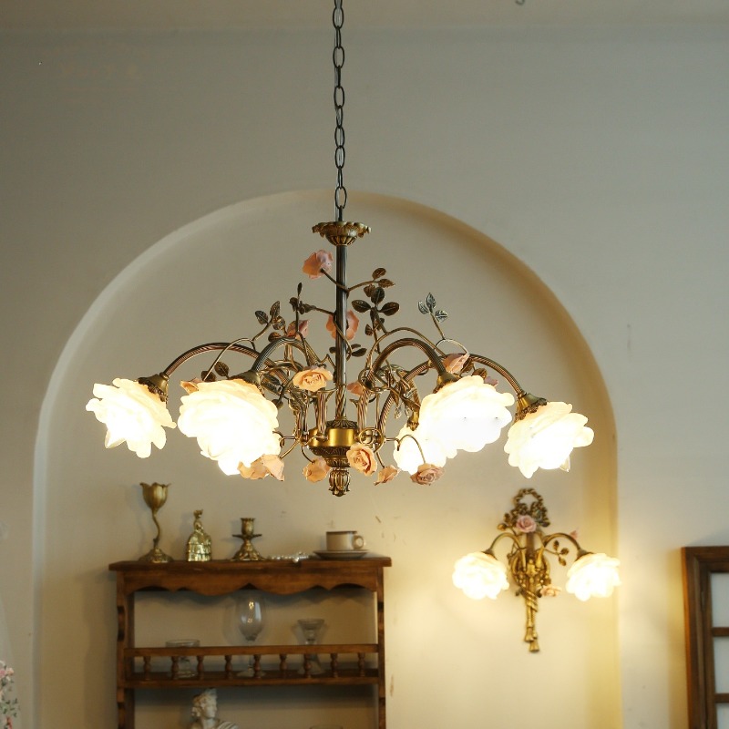 الفرنسية الوردي السيراميك ارتف - مراجعة Baby Nursery Chandelier وسعره