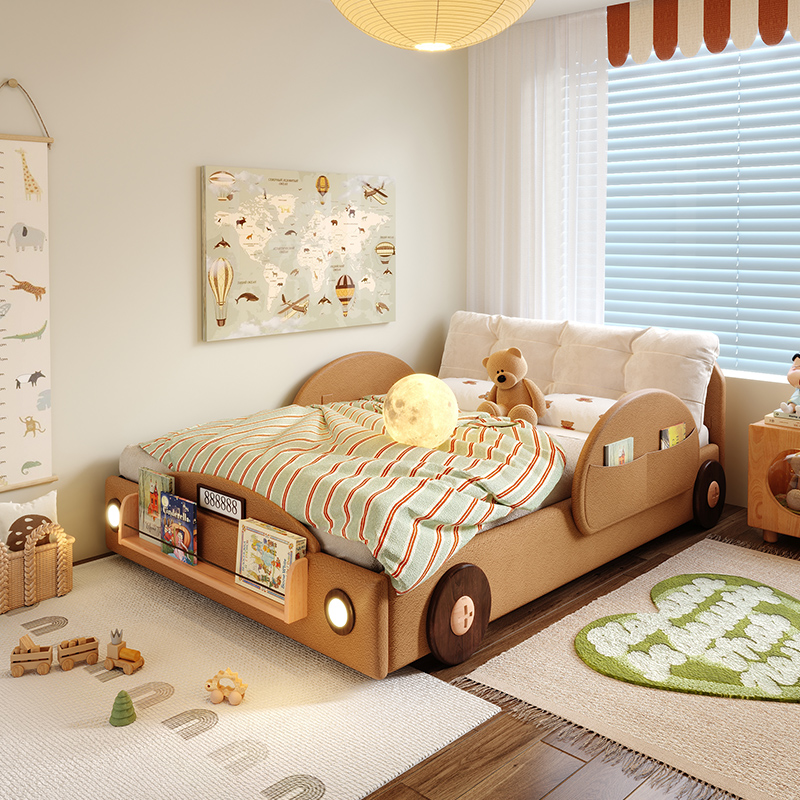 سرير أطفال بسيط على شكل سيارة، - مراجعة Bed Rail Toddler وسعره