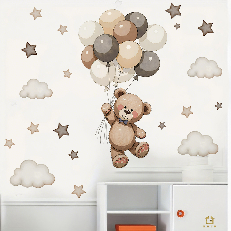 ملصقات حائط على شكل دمية دب را - مراجعة Baby Nursery Labels وسعره
