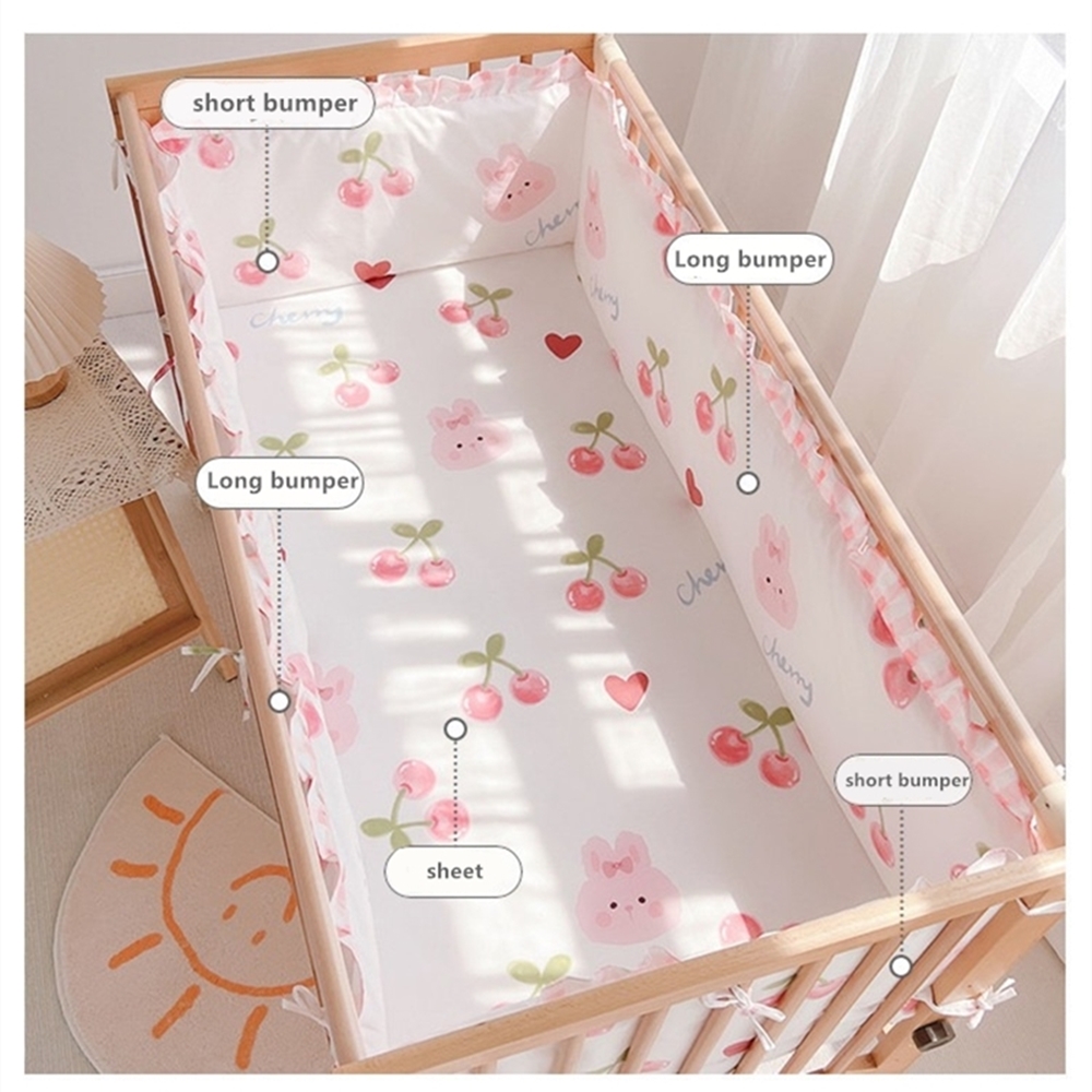 5 قطعة طقم سرير فتاة طفل سرير  - مراجعة Baby Nursery Girl Room وسعره