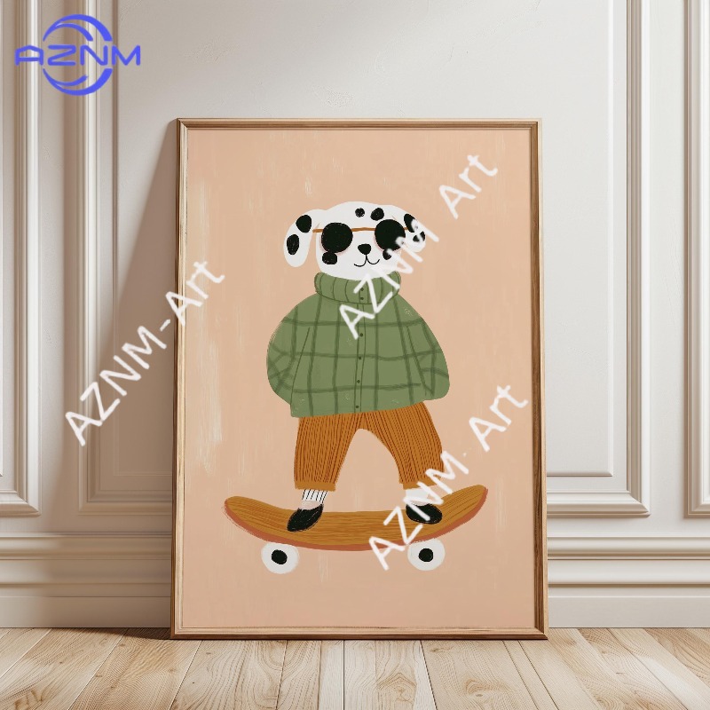 لوحة فنية مضحكة لحيوانات تمارس - مراجعة Baby Nursery Paintings وسعره