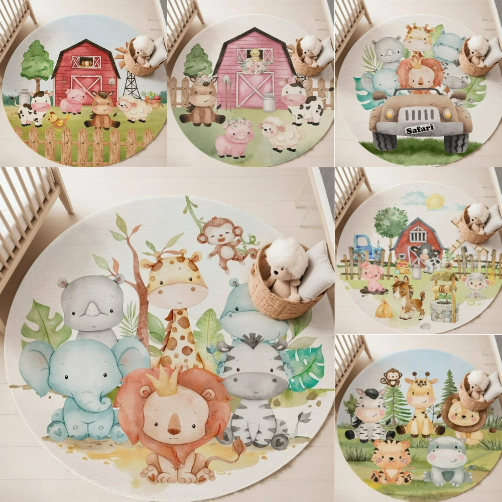 سجادة حيوانات الغابة لغرفة الم - مراجعة Baby Nursery Mat وسعره