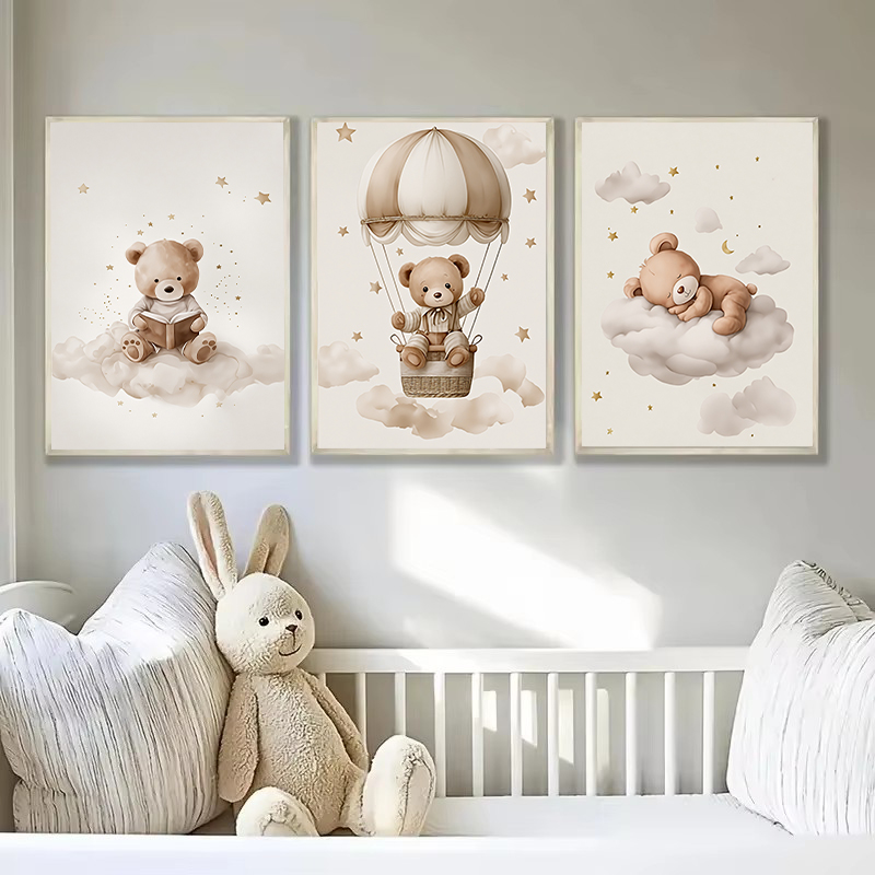 3 قطعة/المجموعة البوهيمي دمية  - مراجعة Baby Nursery Paintings وسعره